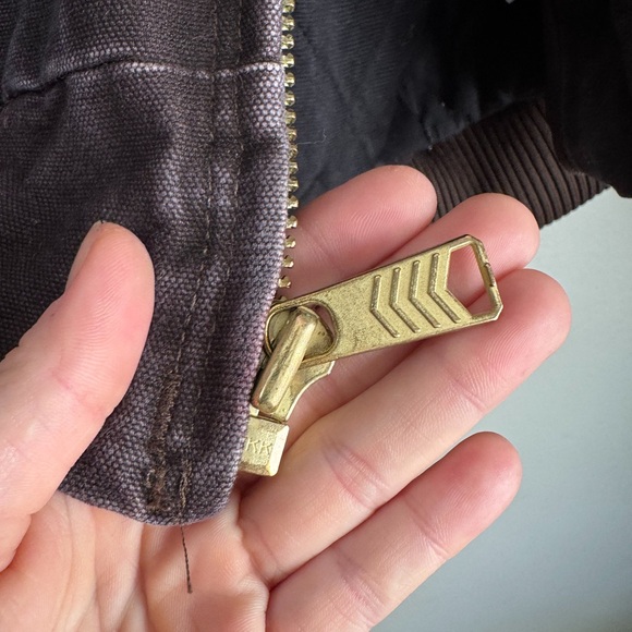 Vintage Carhartt J130 Sandstone Duck Jacket Brown Quilted Lined YKK Zip – M - Picture 5 of 12